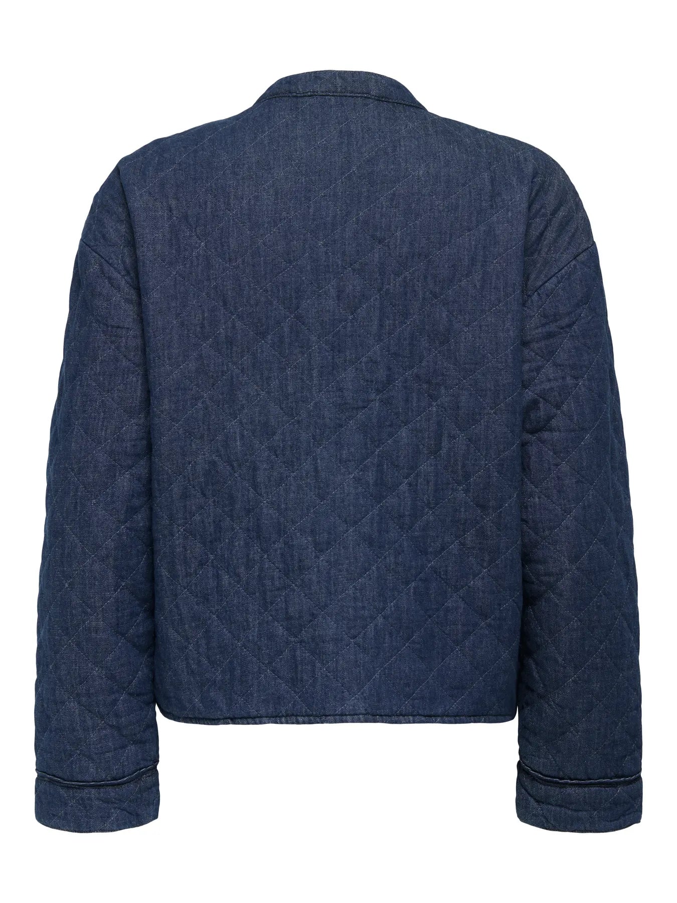 Quilted Denim Bomber Jacket