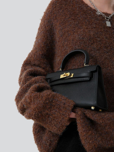 K22cm Kelly Bag Black