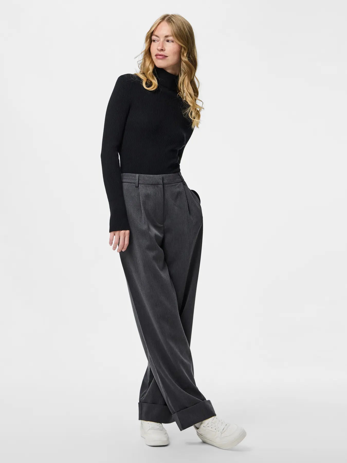 Mira Roll Neck Jumper Black