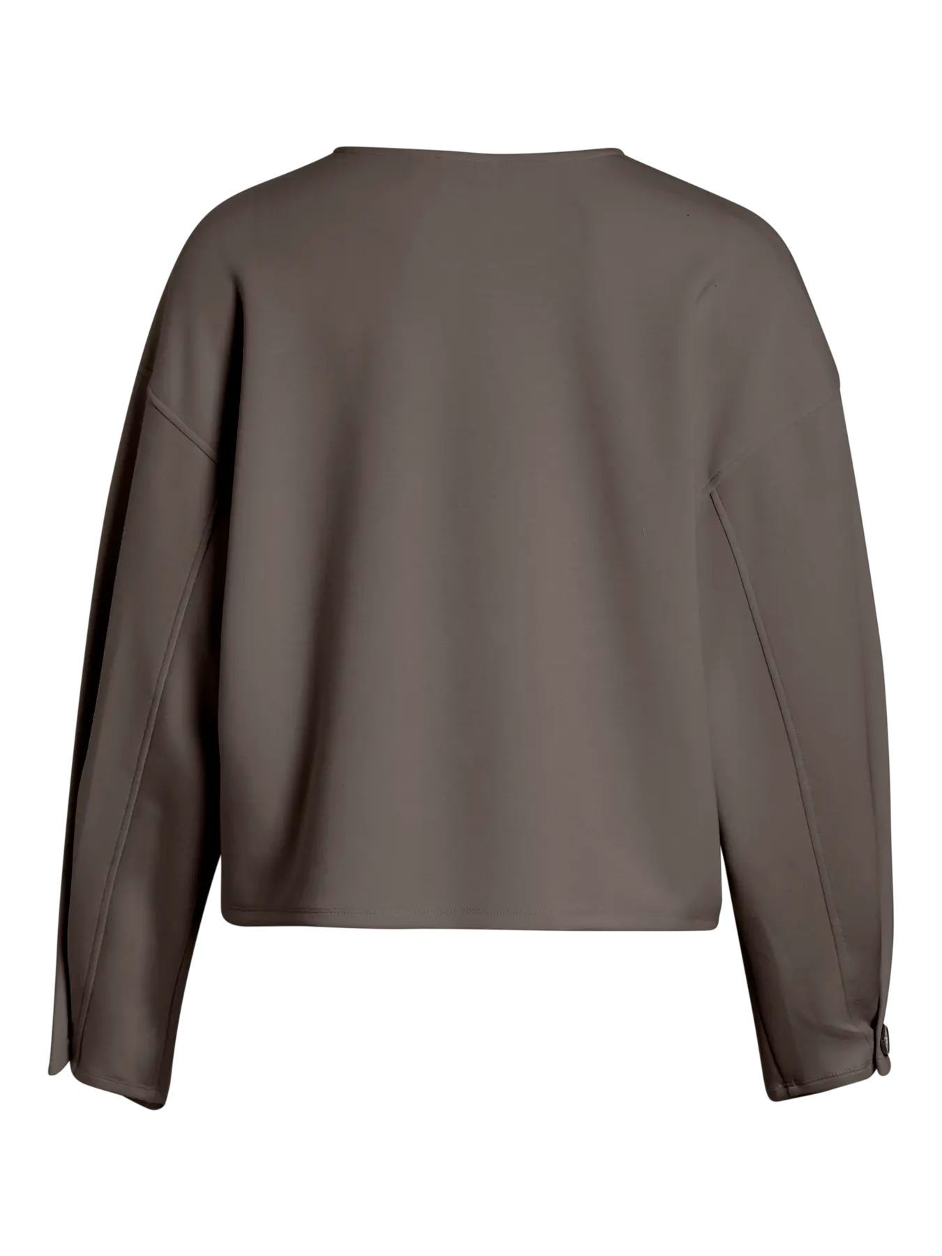 Crew Neck Scuba Sweatshirt Taupe