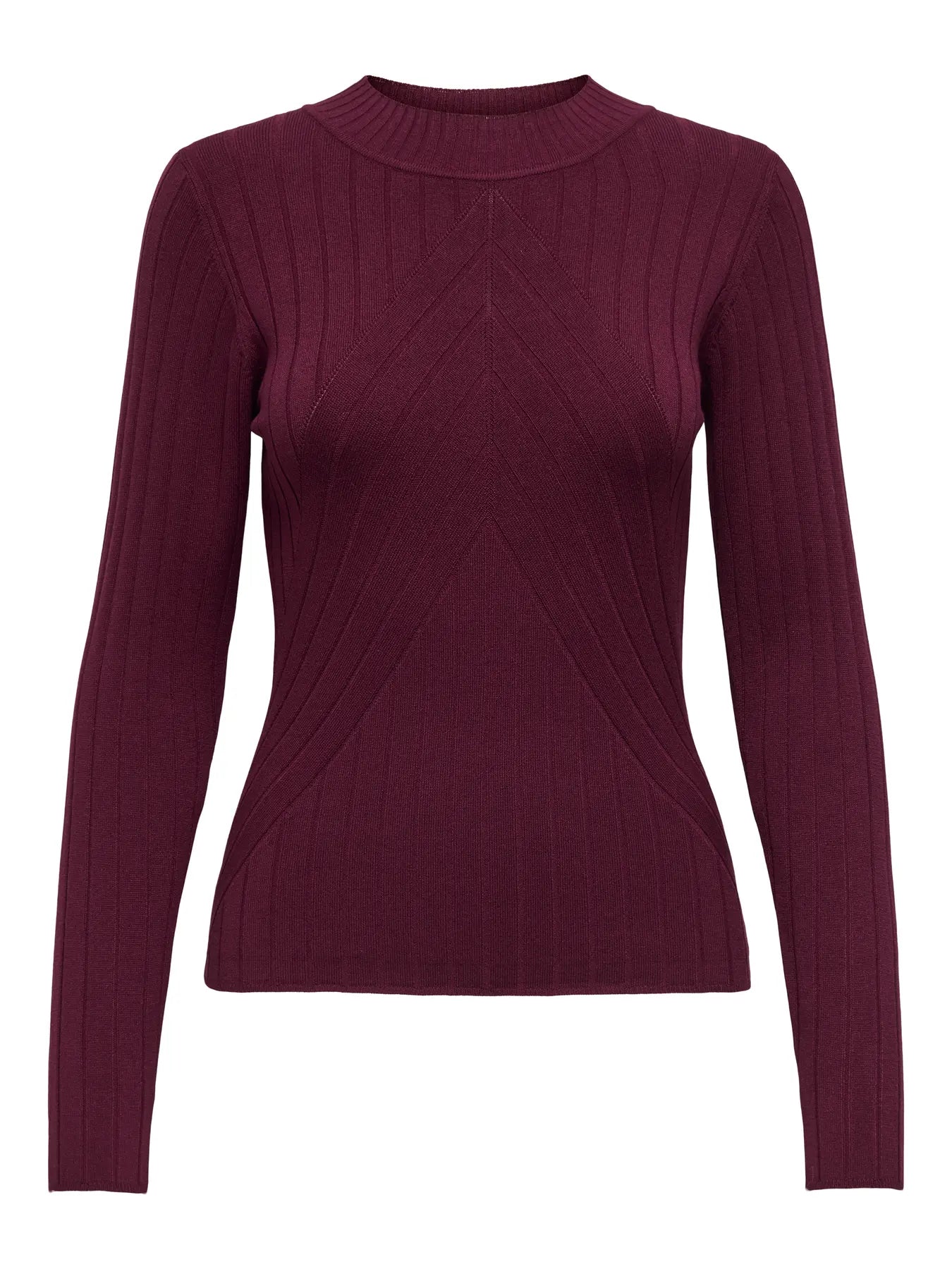 Diamond Slimline Jumper Claret