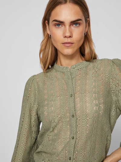 Vichikka Lace Blouse Sage
