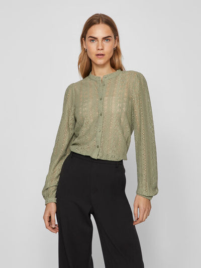 Vichikka Lace Blouse Sage
