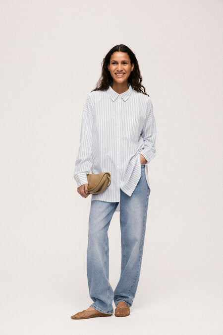 Darma Blue Stripe Blouse