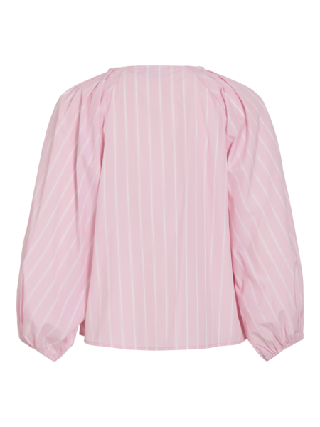 Collarless Blouse Pink