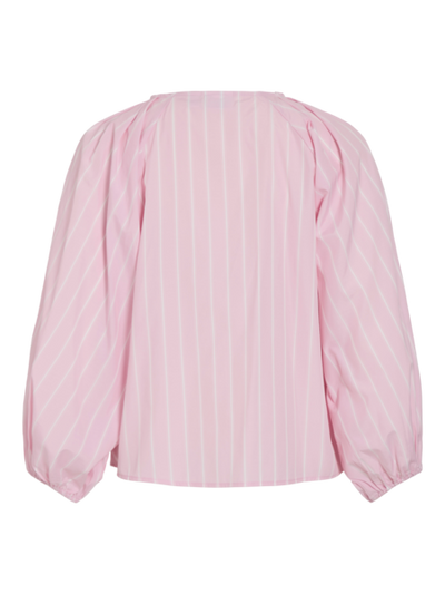 Collarless Blouse Pink