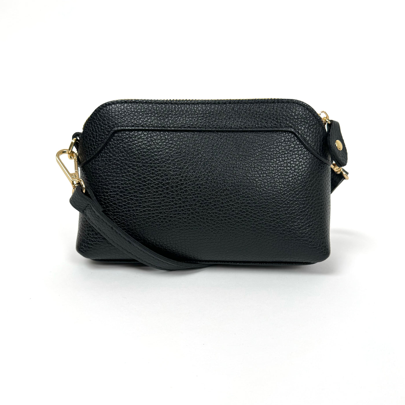 Hannah Crossbody Leather Bag Black