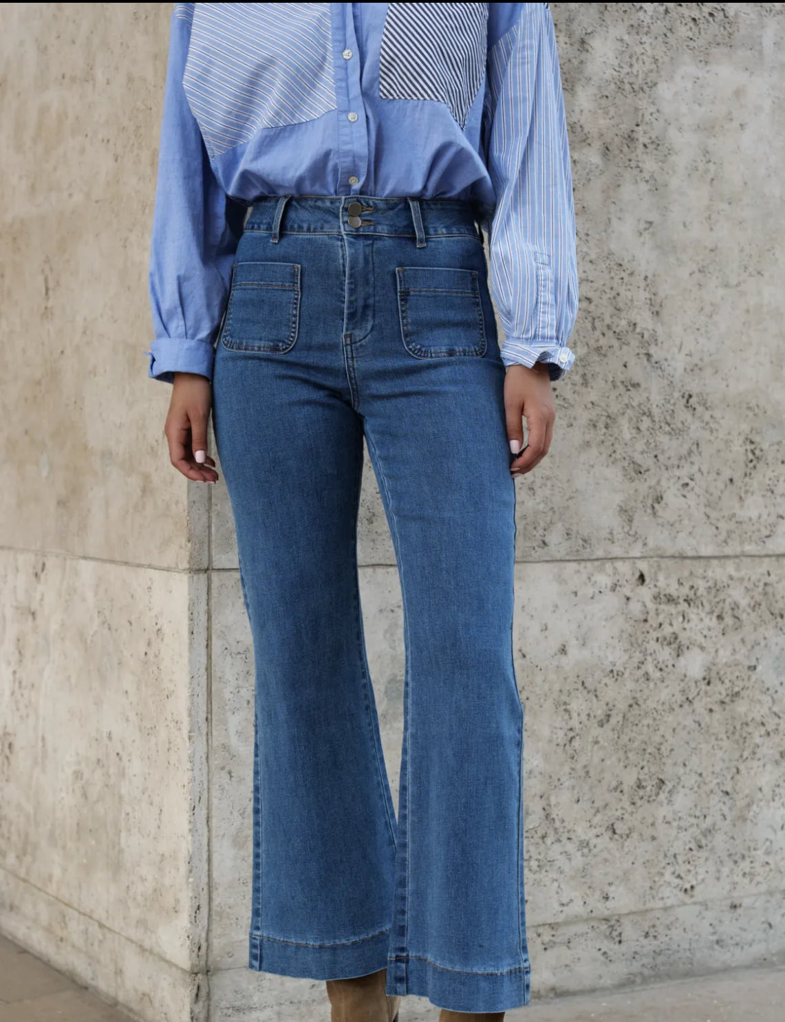 Oraje Pocket Front Jeans Light Blue