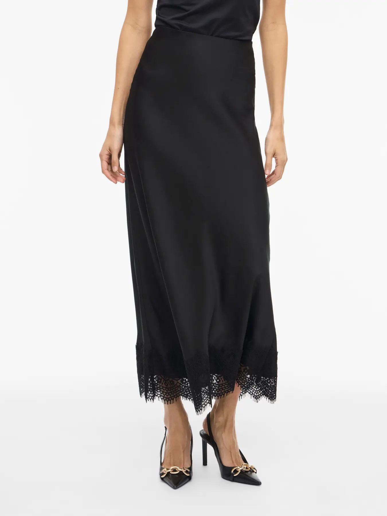 Viellette Lace Skirt Black