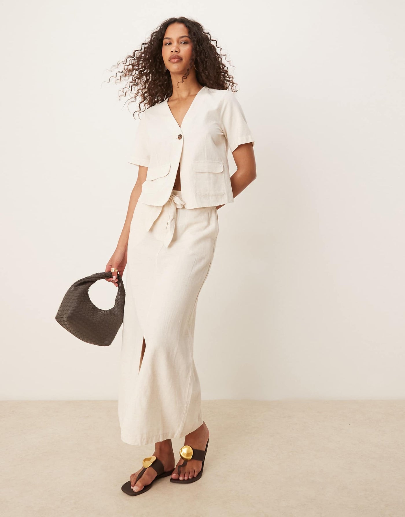 Linen Pencil Skirt