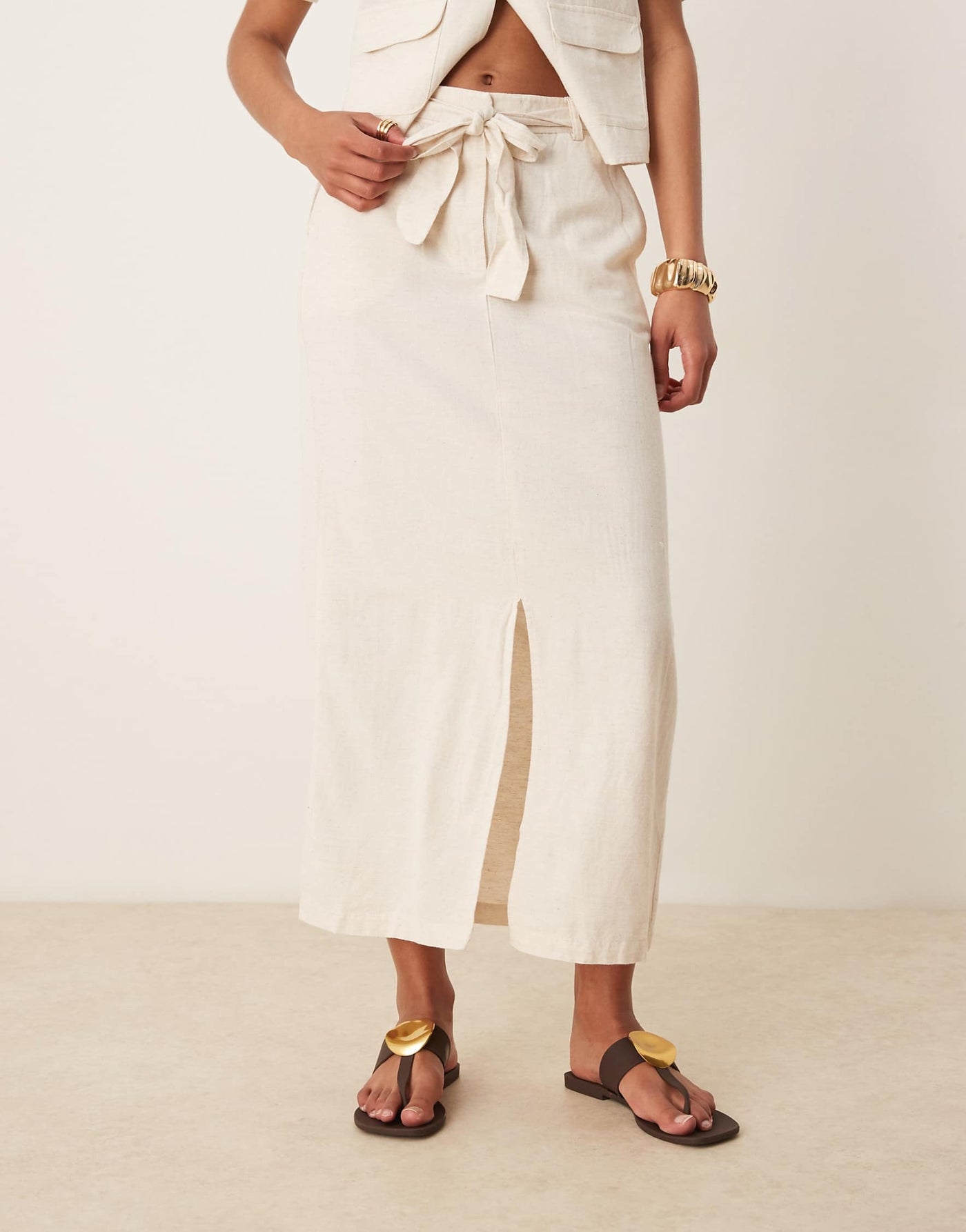 Linen Pencil Skirt