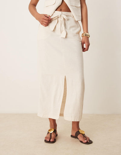 Linen Pencil Skirt