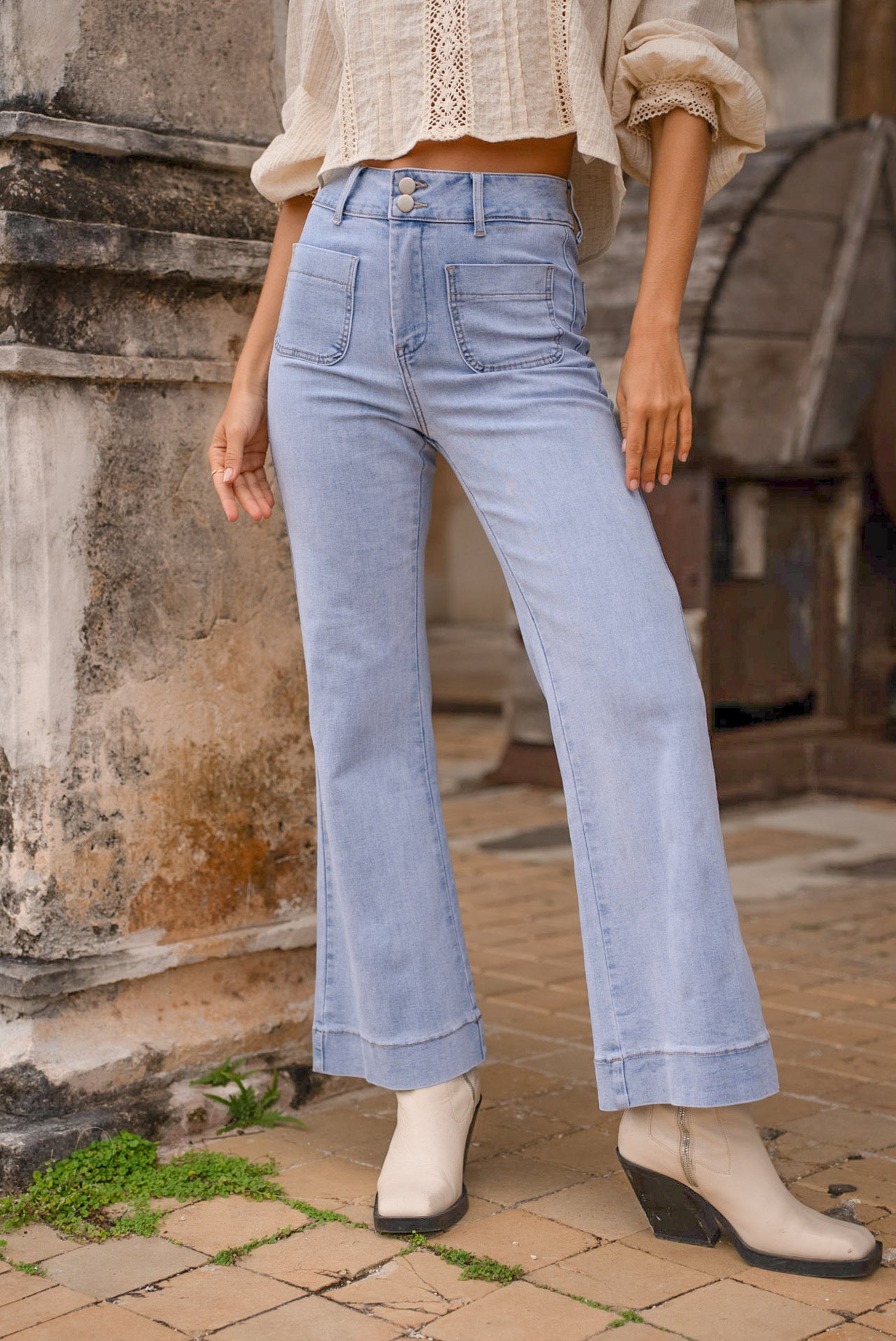 Oraje Pocket Front Jeans Blue25
