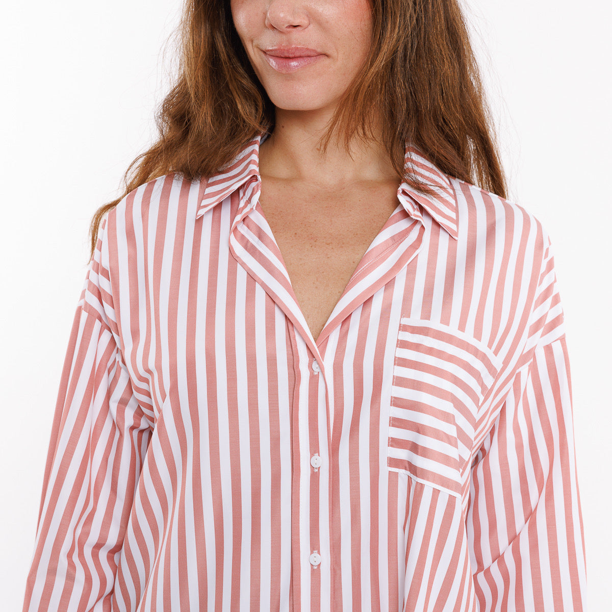 Sweewe Stripe Shirt Soft Red