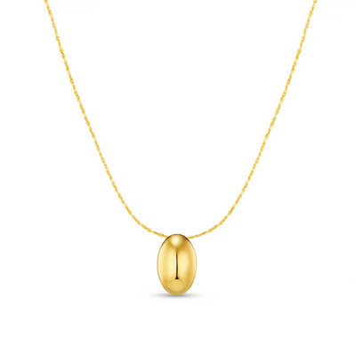 Polished Drop Chain Necklace