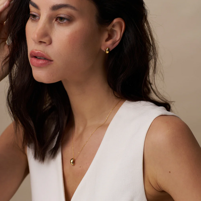 Polished Drop Chain Necklace