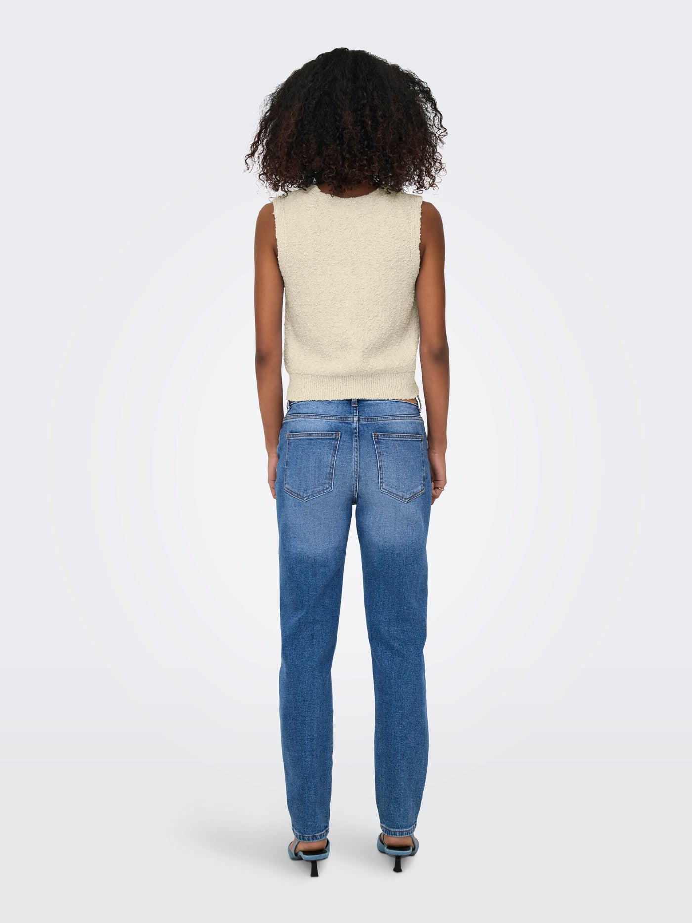 Boucle Tank Top Cream