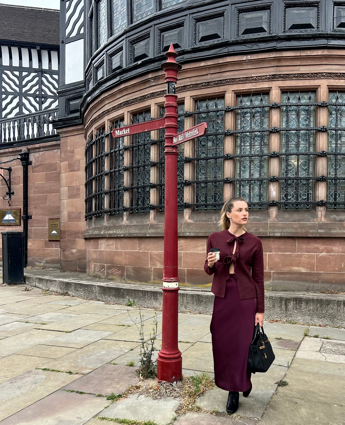 Viellette Maxi Skirt Plum