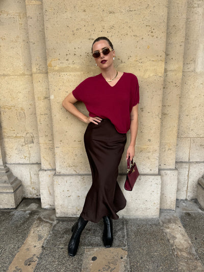 Viellette Maxi Skirt Chocolate