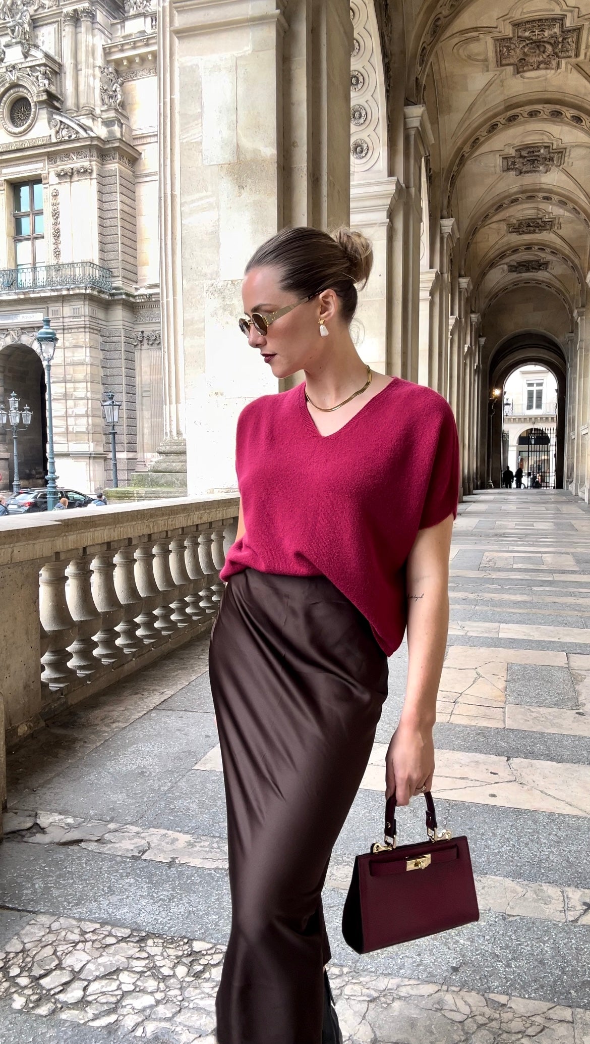 Viellette Maxi Skirt Chocolate