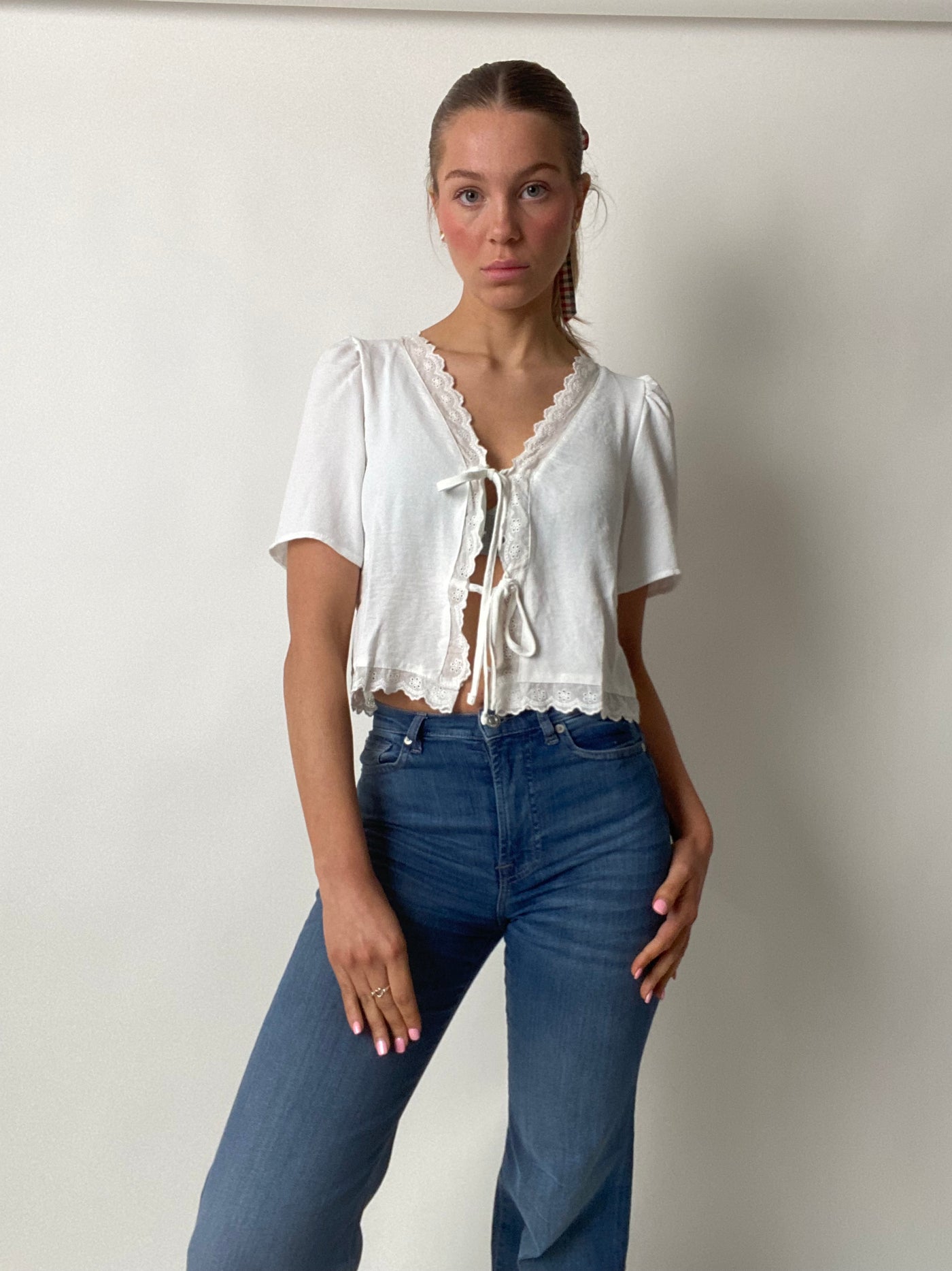 JDY Lion Blouse White