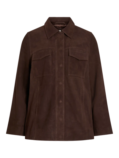 Genuine Suede Chocolate Shirt/Jacket