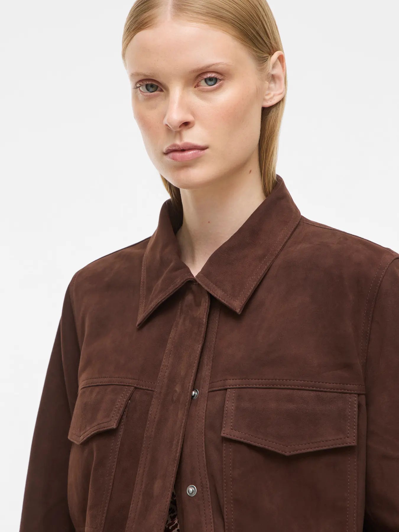 Genuine Suede Chocolate Shirt/Jacket