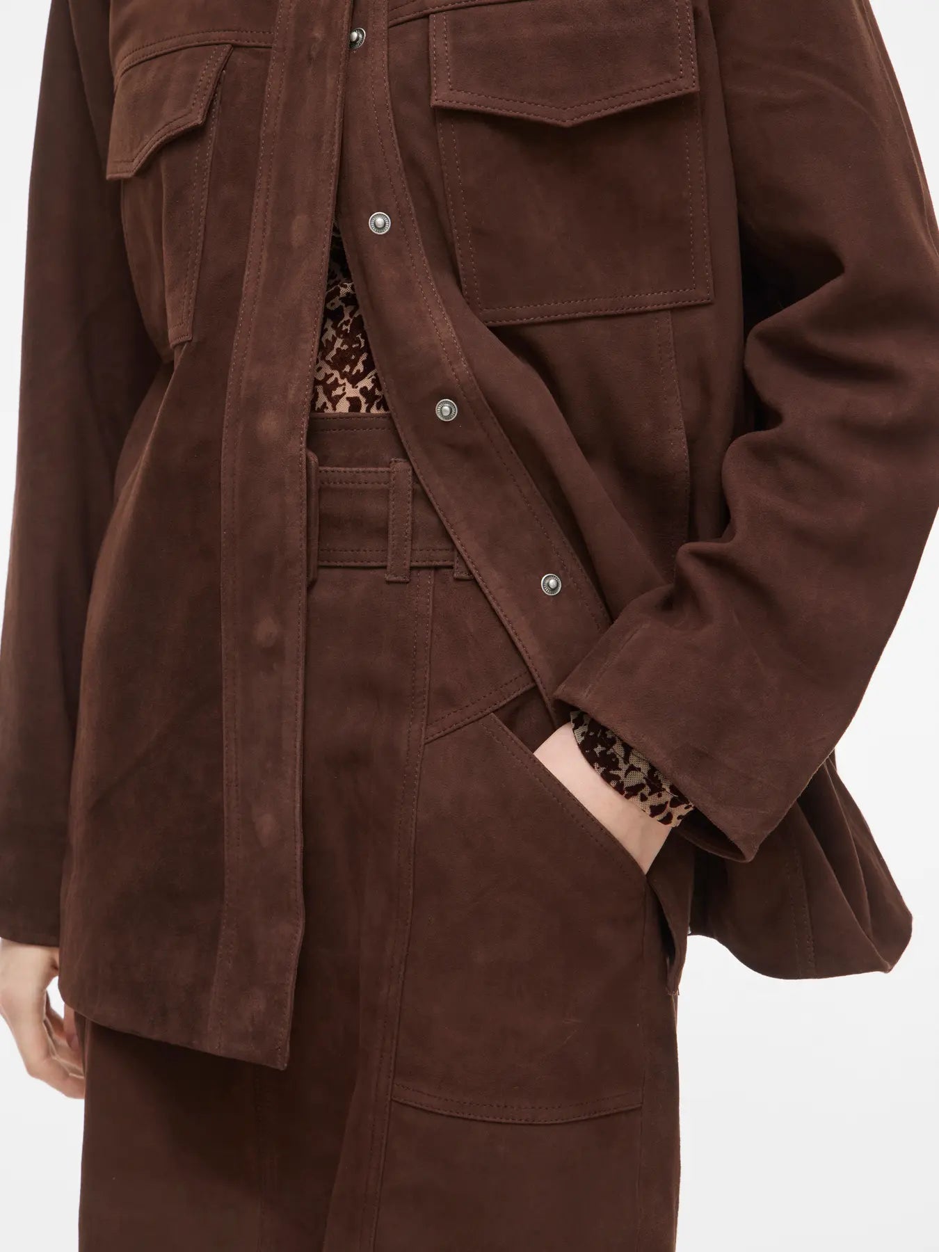 Genuine Suede Chocolate Shirt/Jacket
