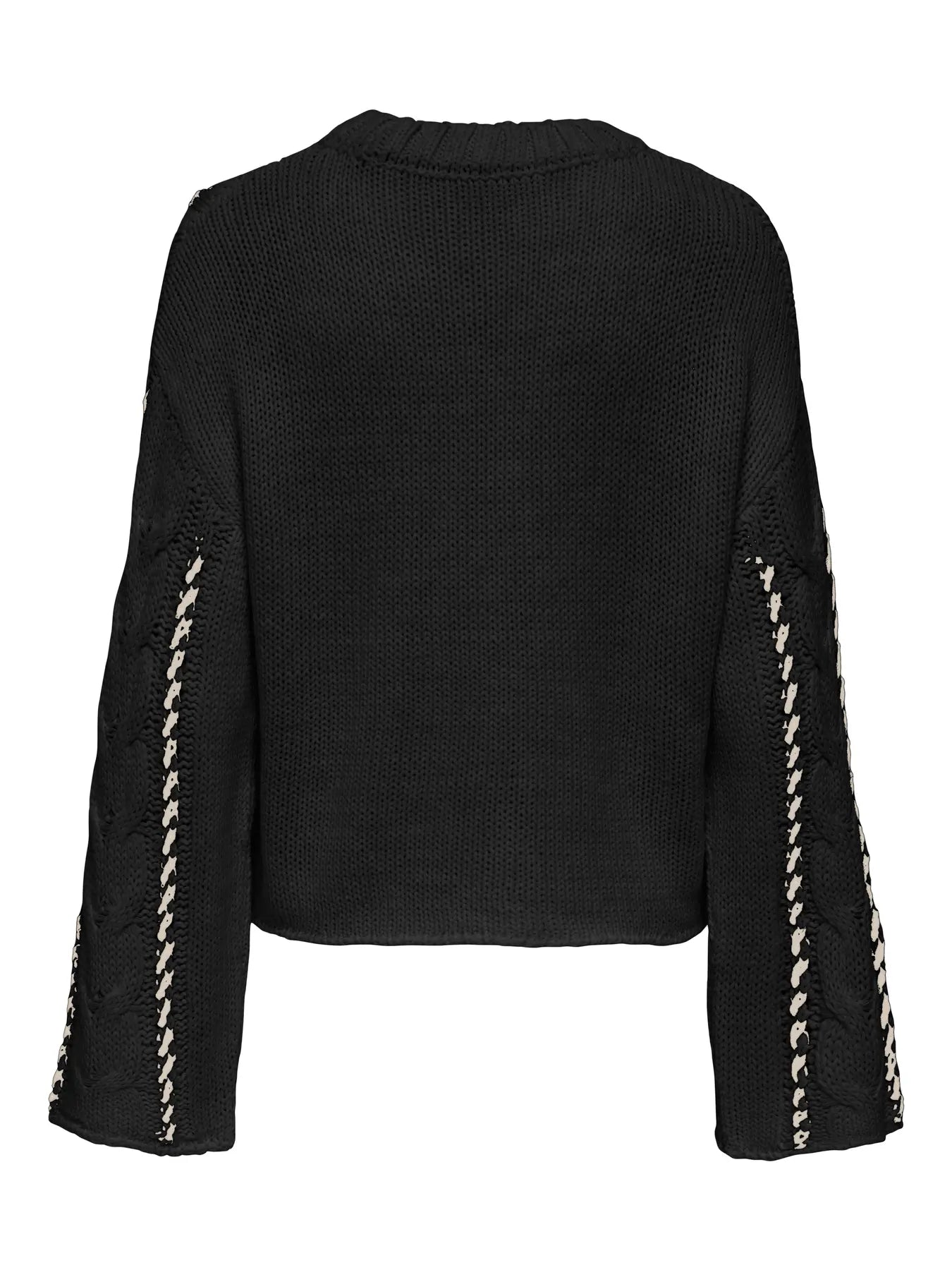 Tessa Stripe Jumper Black