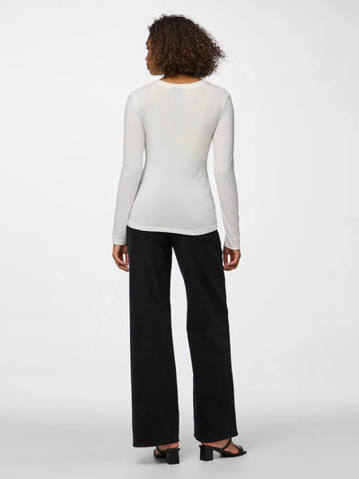 Maria Long Sleeve Tee White