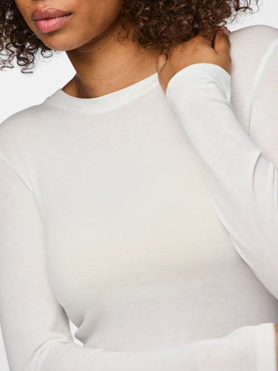 Maria Long Sleeve Tee White