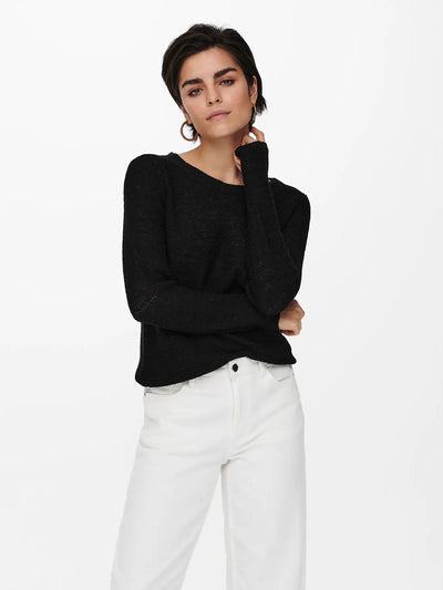 Geena Long Sleeve Jumper Black