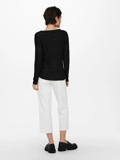 Geena Long Sleeve Jumper Black