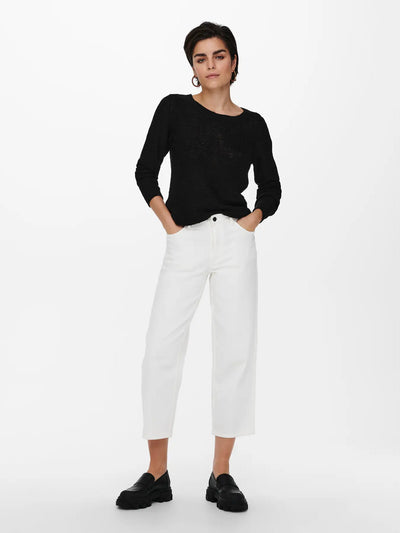 Geena Long Sleeve Jumper Black