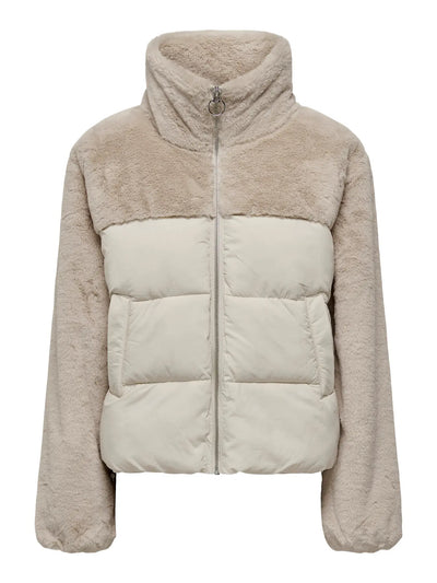 Part Fur Puffer Jacket