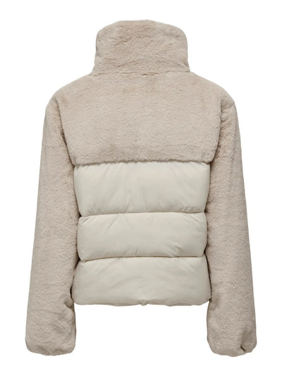 Part Fur Puffer Jacket