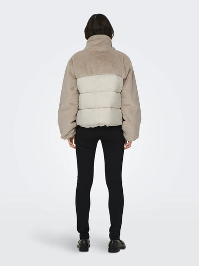 Part Fur Puffer Jacket