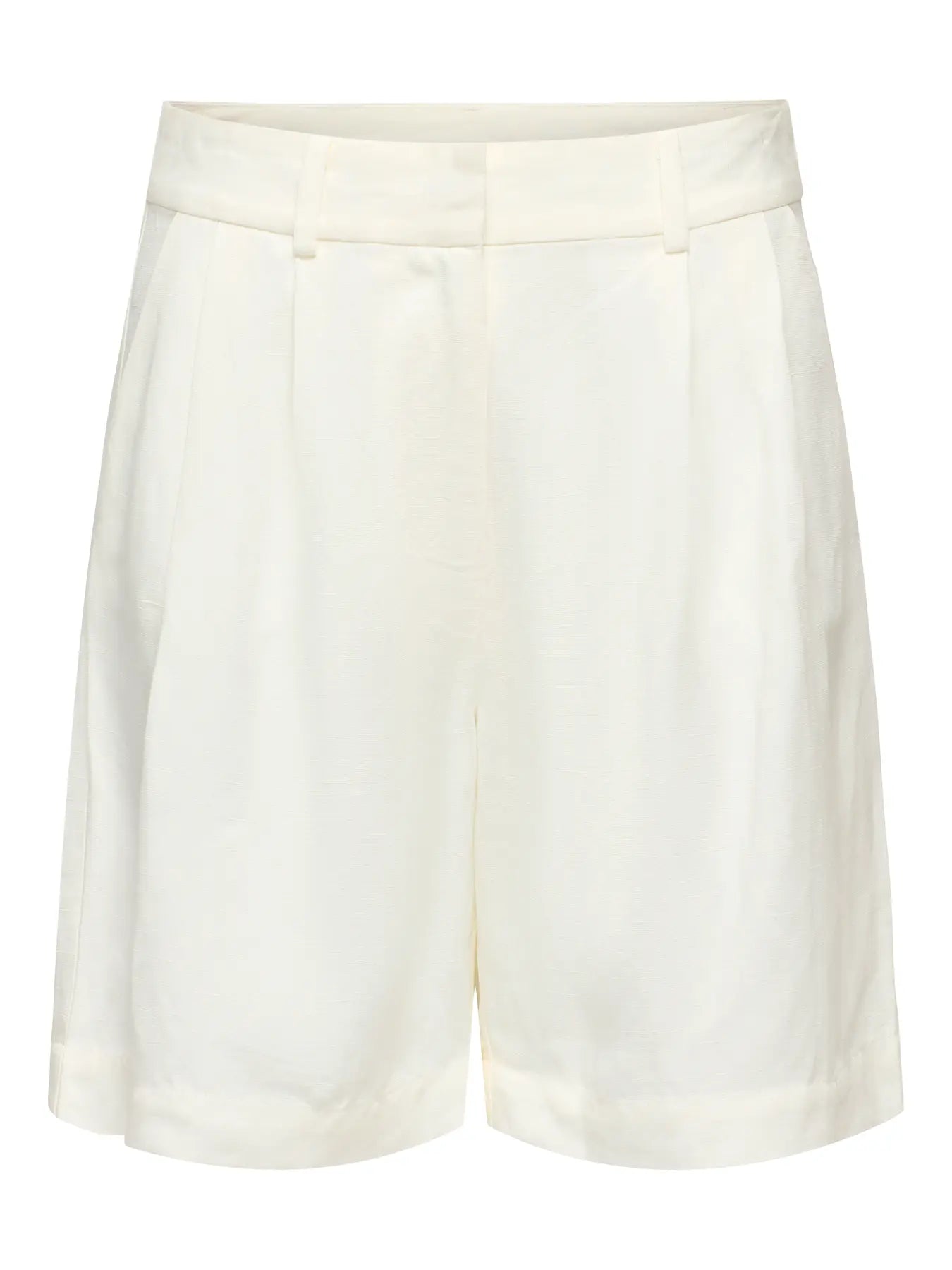 Linen Look Shorts White
