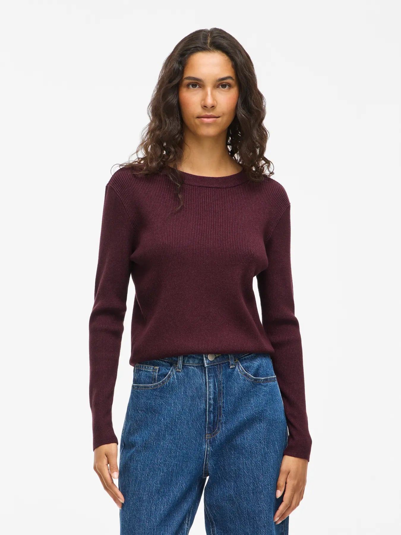 Kate Slimline Jumper Claret