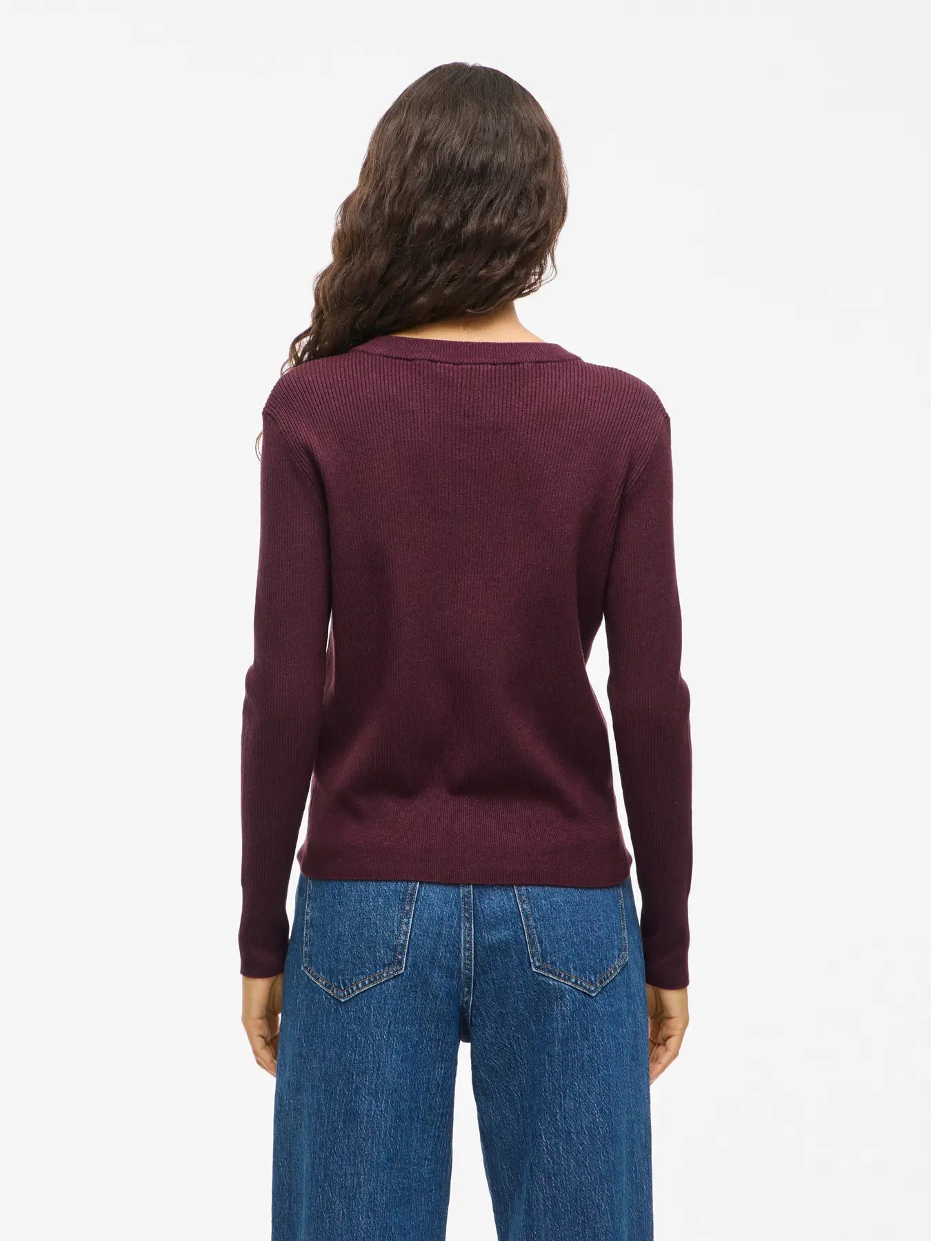 Kate Slimline Jumper Claret
