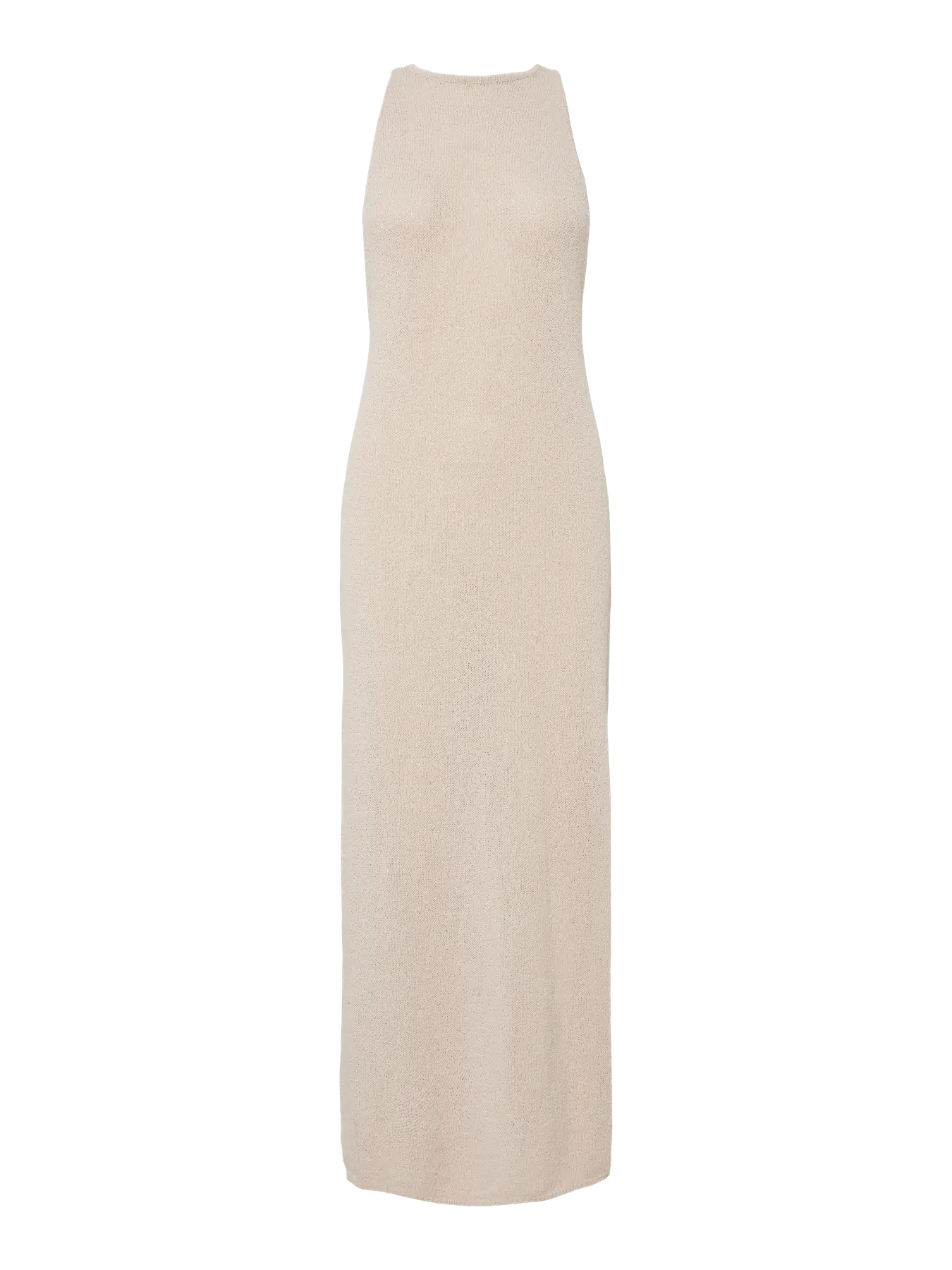 Taupe Knit Maxi Dress