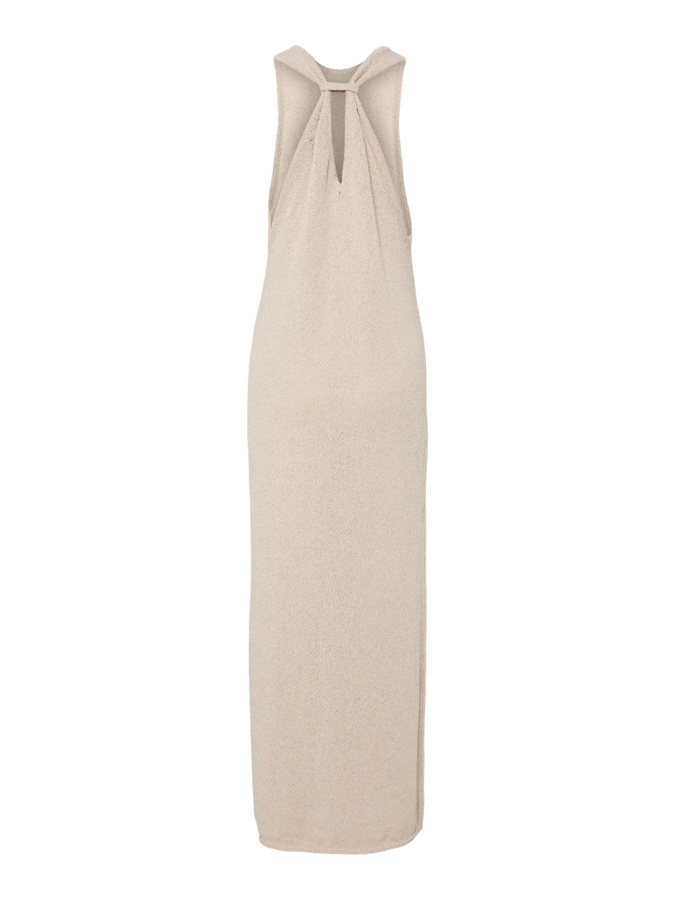 Taupe Knit Maxi Dress