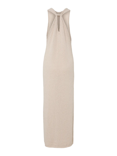 Taupe Knit Maxi Dress