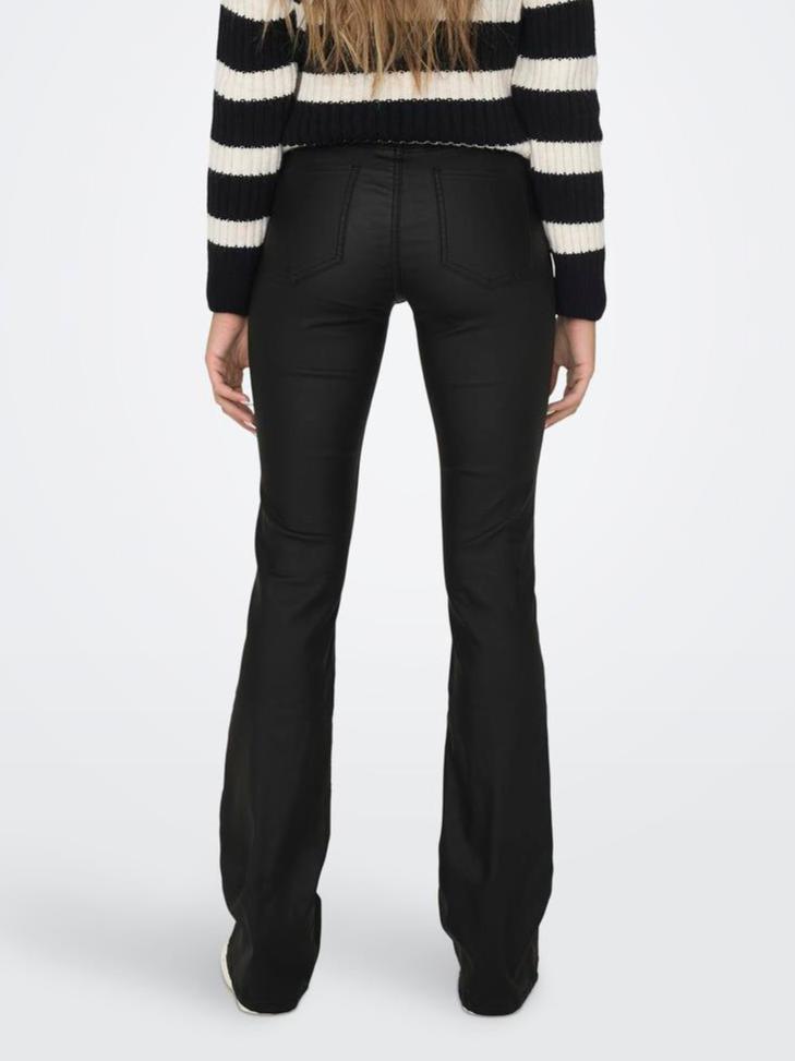 Coated Blush Flair Jeans - Black 30 Leg
