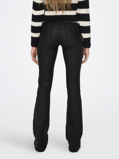 Coated Blush Flair Jeans - Black 30 Leg