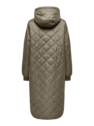 Sandy Quilted Coat Kahki