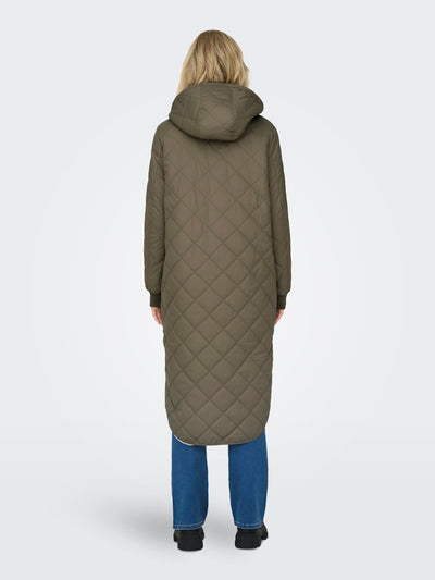 Sandy Quilted Coat Kahki