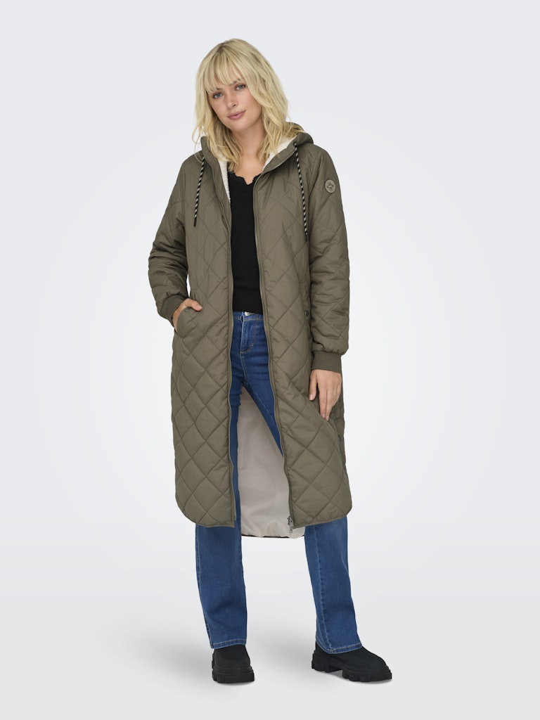 Sandy Quilted Coat Kahki