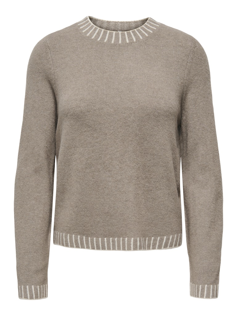 Fina Stitch Detail Jumper Taupe