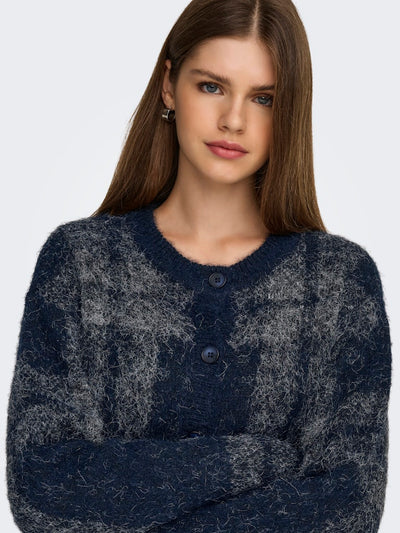 Tartan Cardigan Night Sky